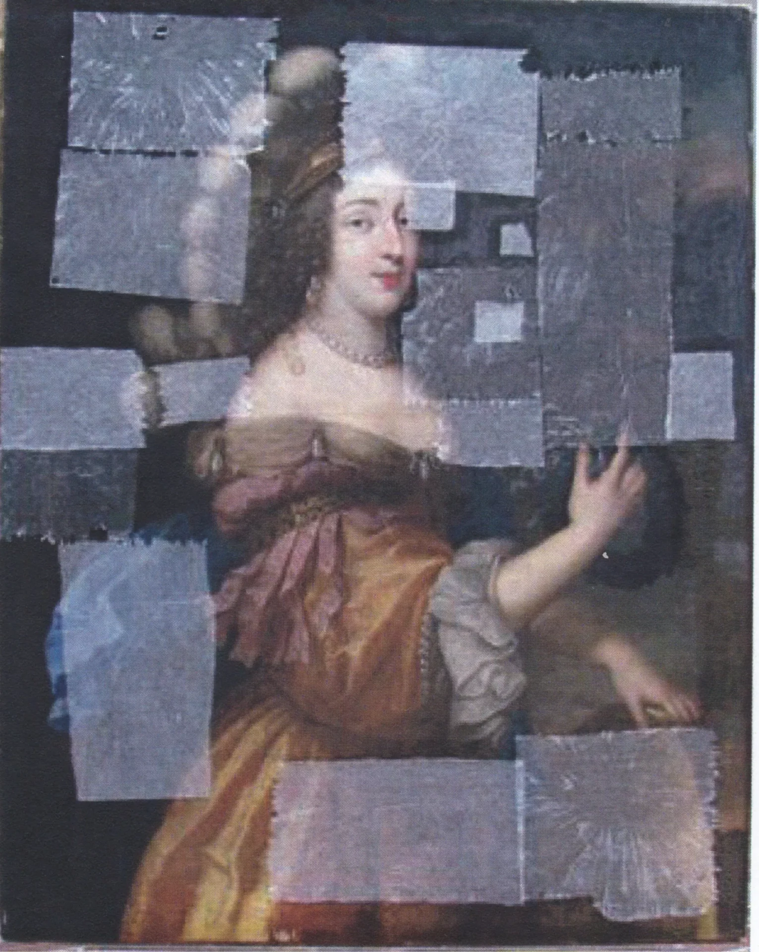 Claire Brochu Restauration De Peintures Marseille 3.Musee Carnavalet Grande Demoiselle Avant Restauration 1