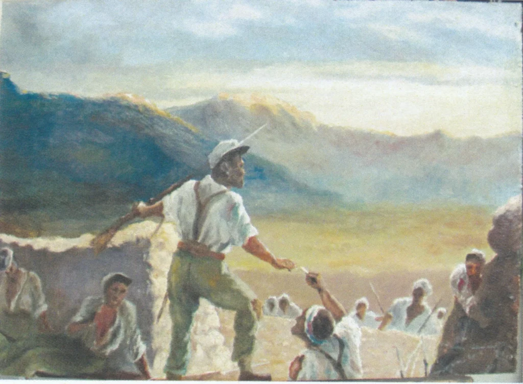 Claire Brochu Restauration De Peintures Marseille 4.La Derniere Cigarette Avant Lassaut Musee De La Legion Etrangere 1